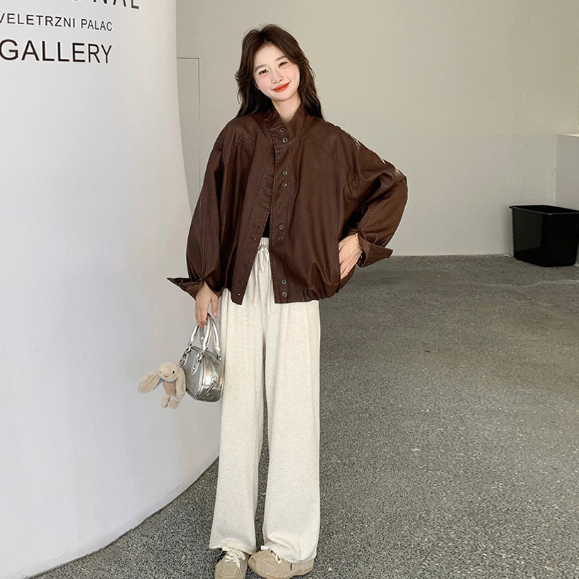 【アウター】ミラードコーヒー PUレザージャケット 高級感あふれるストリートスタイル バイカージャケット【JZシリーズ】