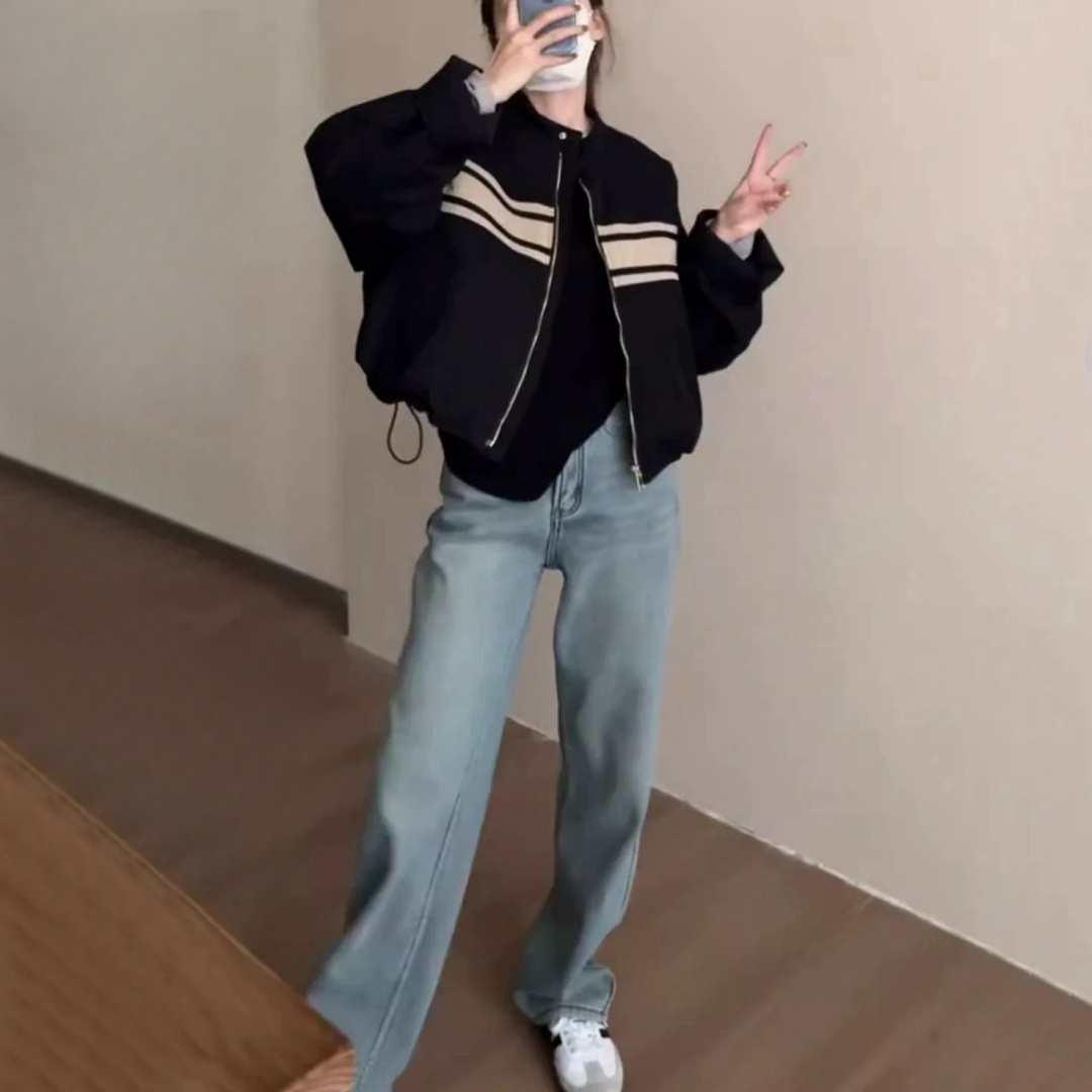 【アウター】ショート 春秋 切り替え シック ジャケット