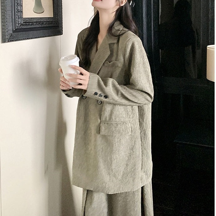 【セットアップ】春秋 エレガント スーツジャケット + キャミソール ワンピース 2点ワンピースセット