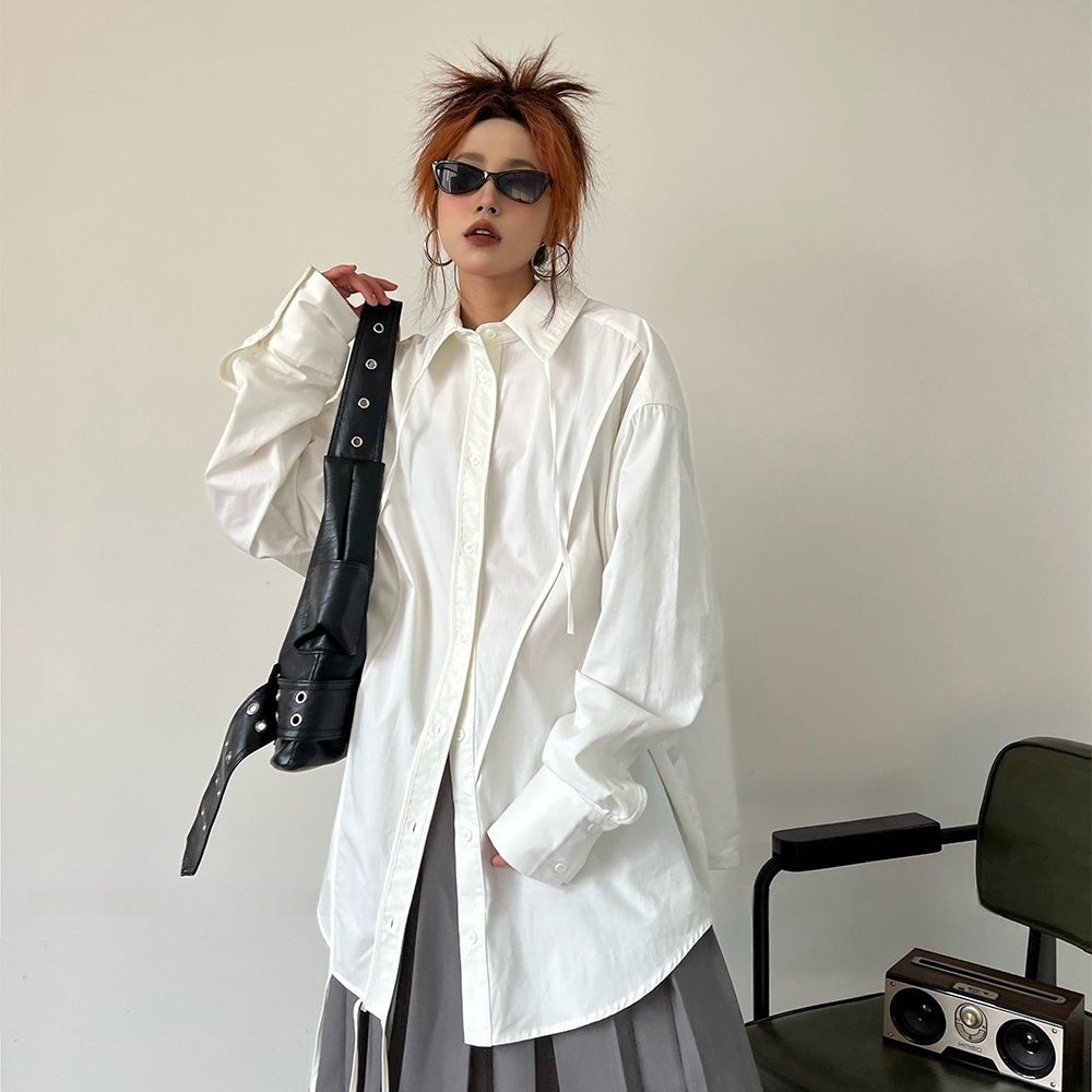 【トップス】高級感 香港風 春 夏 秋 冬 カジュアル ストリート シャツ【FCシリーズ】