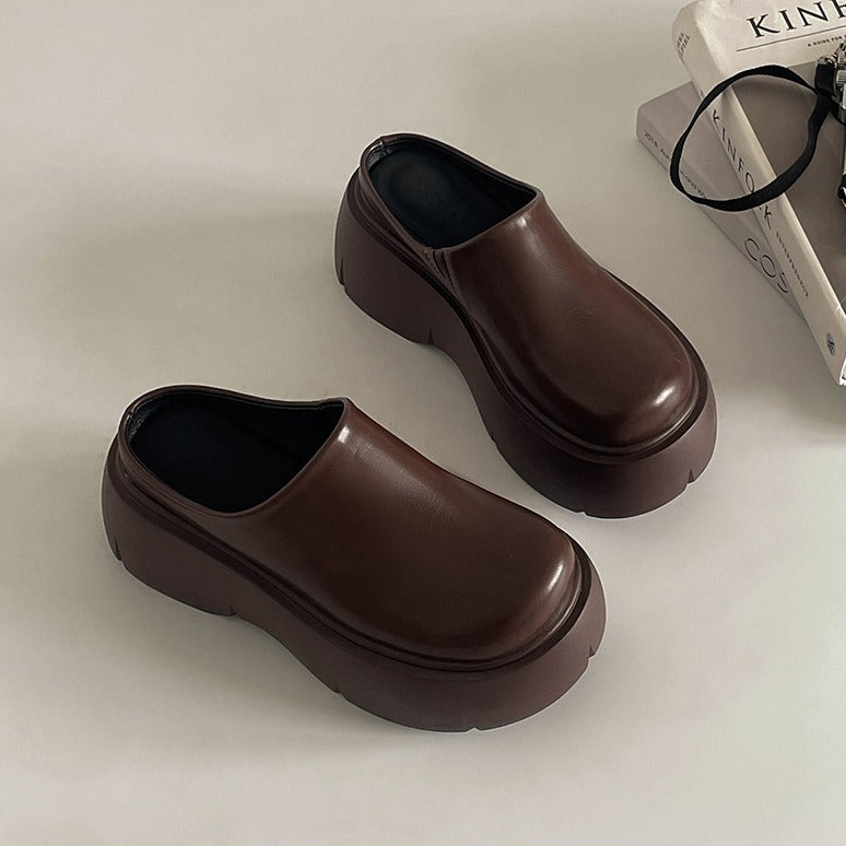 【シューズ】夏春秋 カジュアル 滑りにくい 厚底 スリッパ サンダル