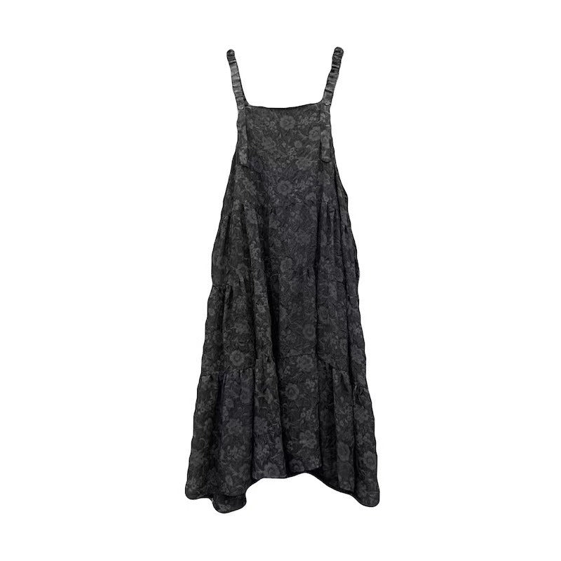 【ワンピース】夏 フレンチ サマー 優しい 花柄 ストラップドレス ノースリーブワンピース【SHシリーズ】