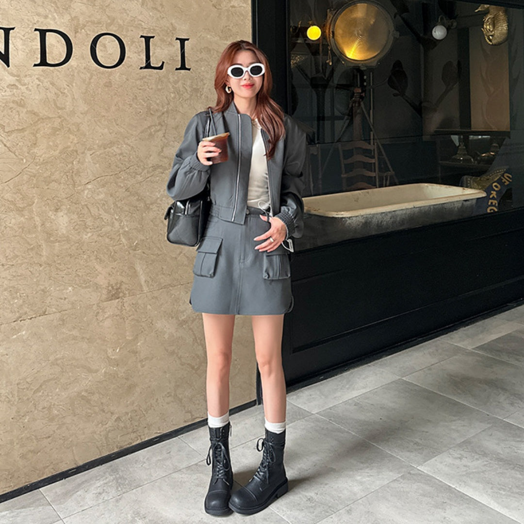 【シューズ】春 秋 冬 サイドジップ ラウンドトゥ バイカーブーツ 【JZシリーズ】