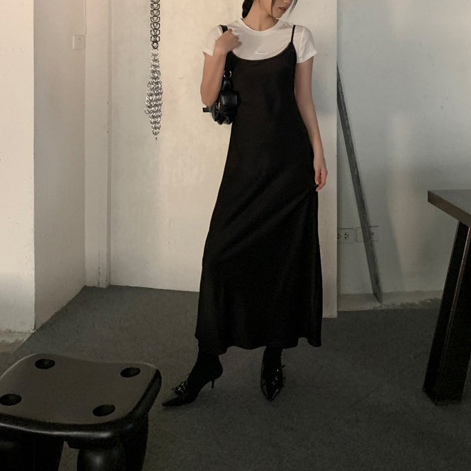 【ワンピース】夏 新作 気質 ノースリーブワンピース