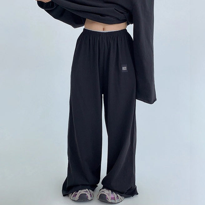 【単品注文】【セットアップ】リラックス感&ドレープ 長袖Tシャツ+ロングパンツ 上下セット【FCシリーズ】