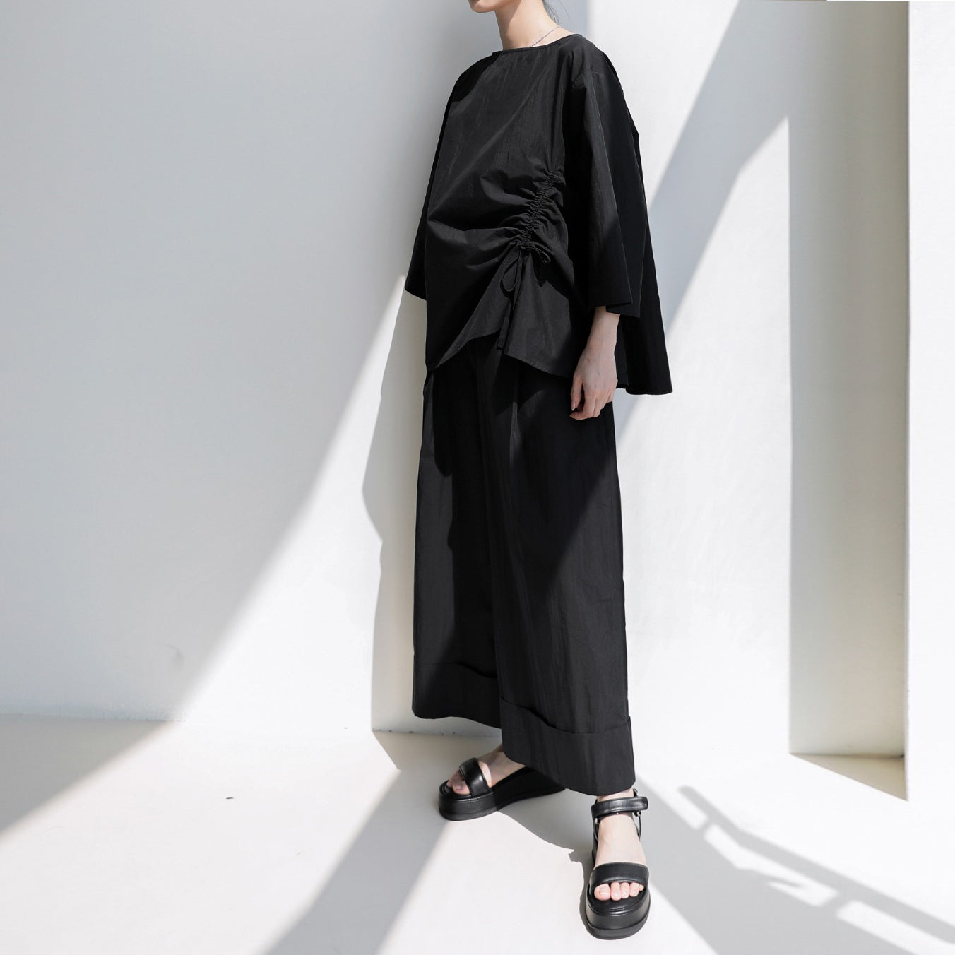 【トップス】超人気商品 夏 ラウンドネック プルオーバー シャツ