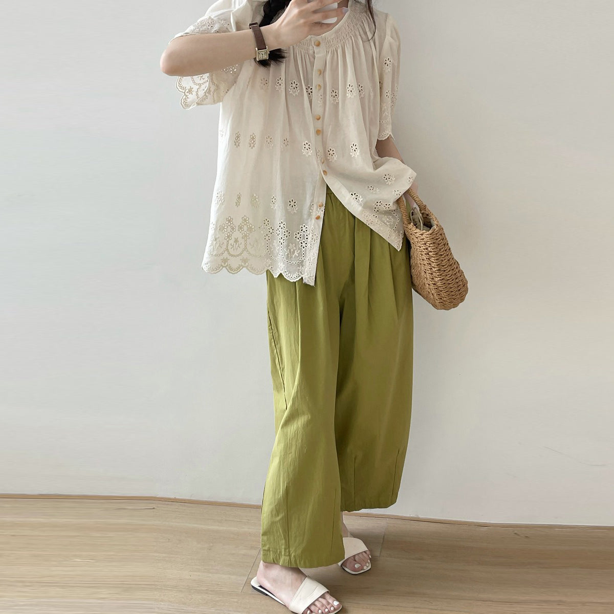 【下裝】4色可選,復古高腰,春夏秋,休閒褲【JZ系列】