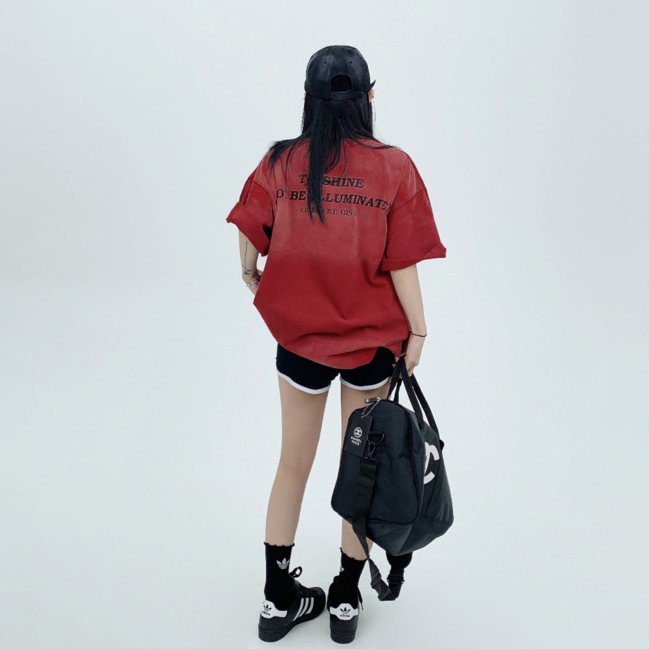 【トップス】夏 ヴィンテージ グラデーション 綿100% プリント 半袖Tシャツ【FCシリーズ】