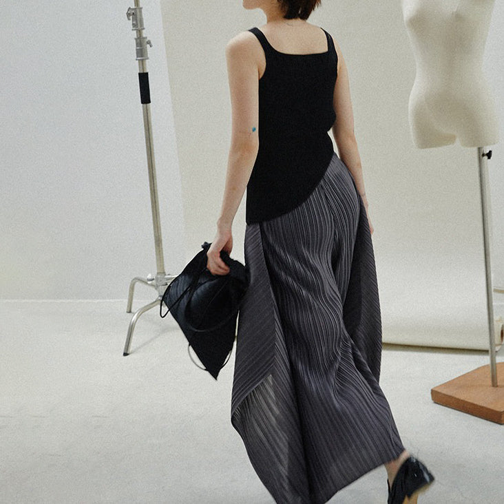 【バッグ】プリーツワンショルダーバッグ 無地 カジュアル 通勤 おすすめ