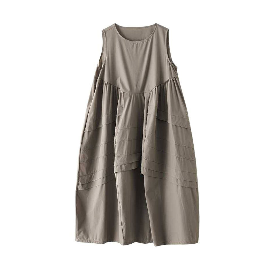 期間限定⭐60%OFF【ワンピース】大人可愛い ノースリーブ ワンピース 夏 ロング丈 タンクワンピ 大きいサイズ 涼しい 快適 ゆったり Aライン 新作 高見え きれいめ カジュアル【AHシリーズ】