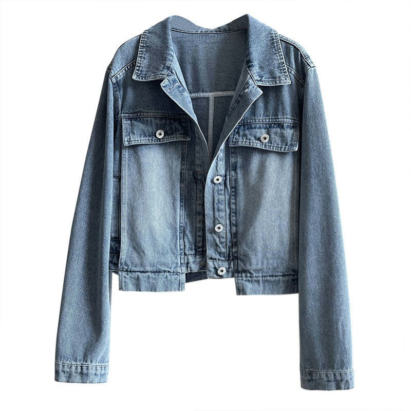 【アウター】春秋 ウォッシュデニム ルーズ ヴィンテージ ファッション ジャケット【JZシリーズ】