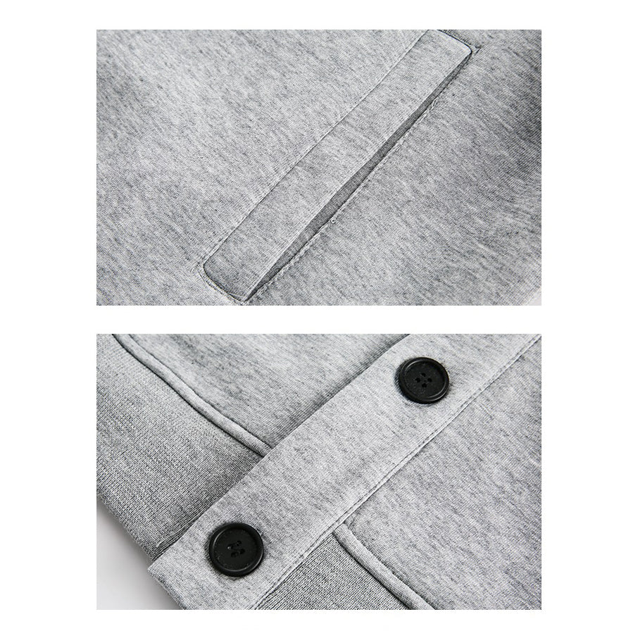 【アウター】ユニセックス シンプルカーディガン ラウンドネック 高見えデザイン リラックス感【FCシリーズ】【10~15日内発送】