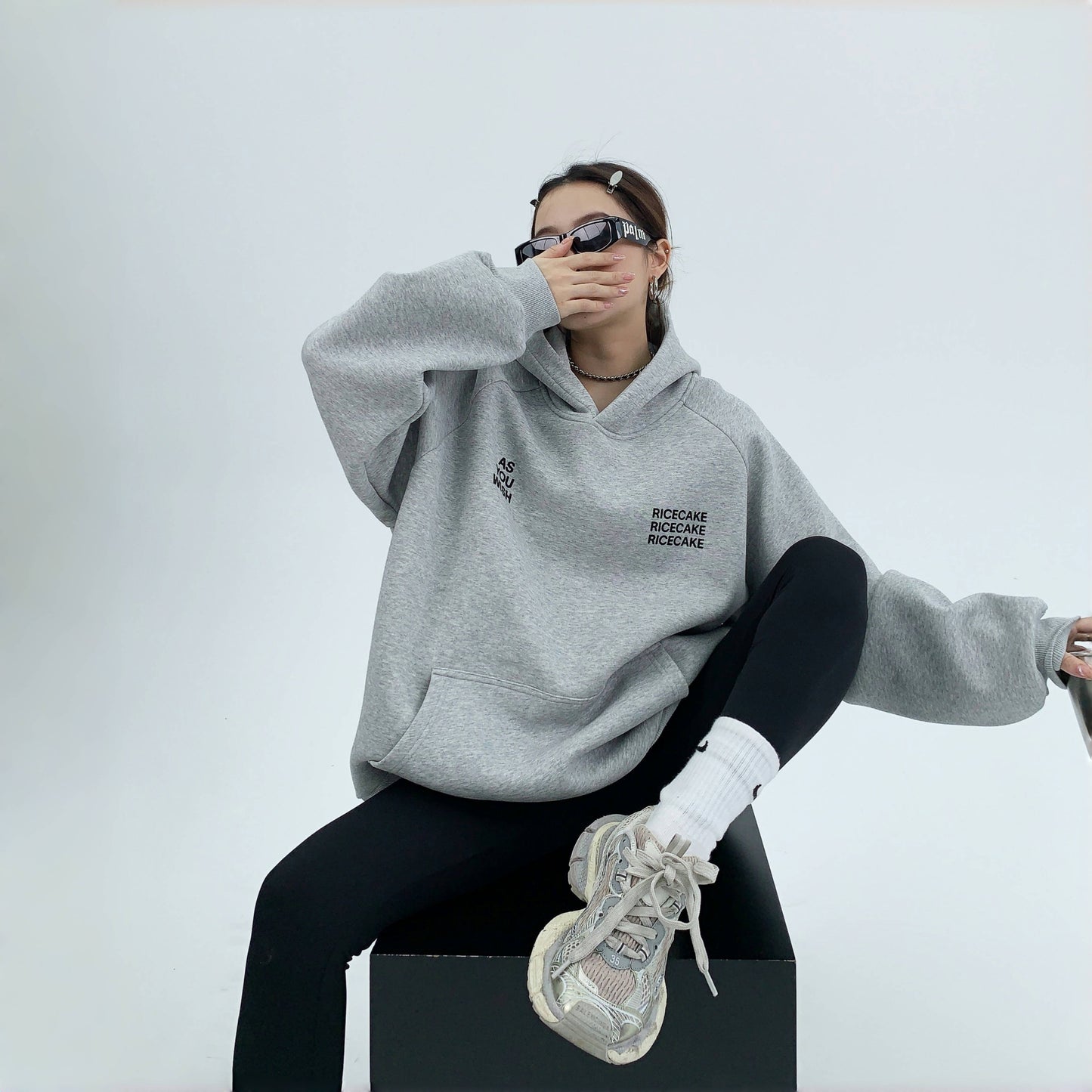 【トップス】秋冬 ゆるリラックス アルファベット フード付き パーカー 【FCシリーズ】