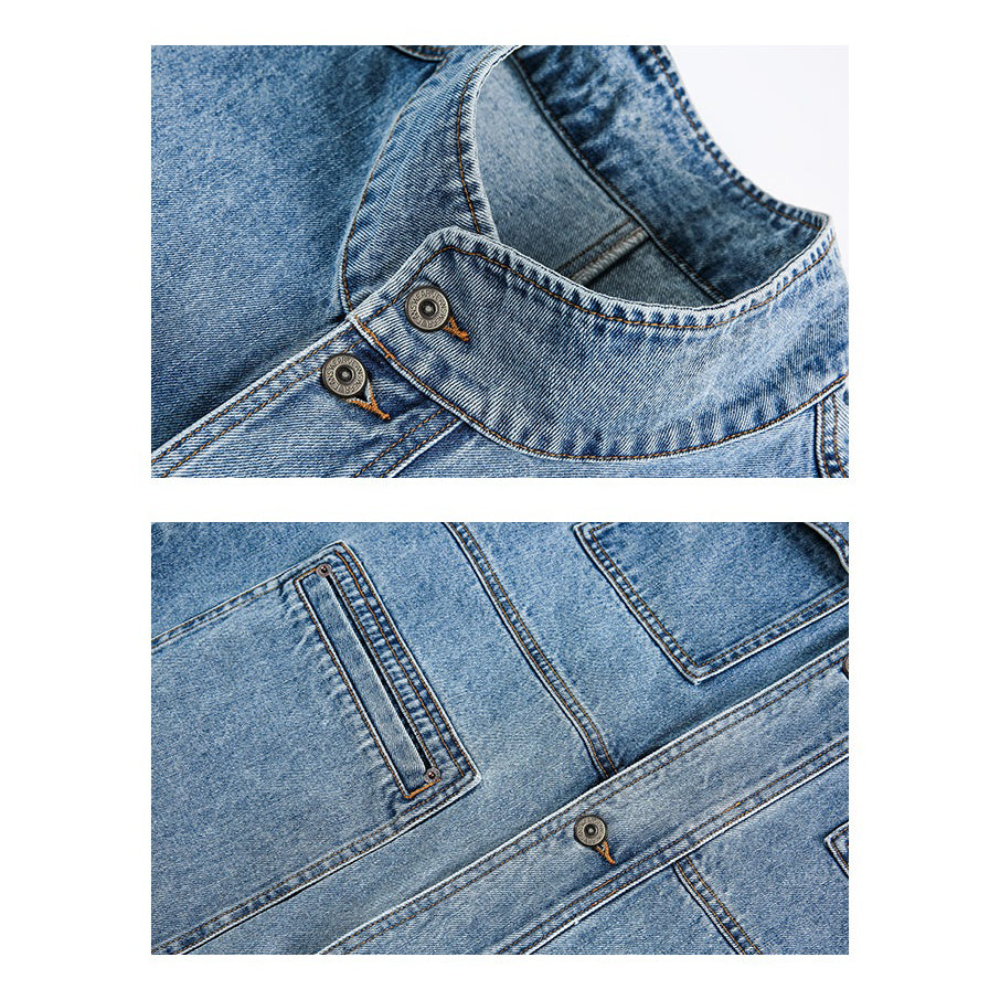 【アウター】アメリカンヴィンテージ風 ヘビーウェイトデニムジャケット レディース ミドル丈 ワーク風【FCシリーズ】