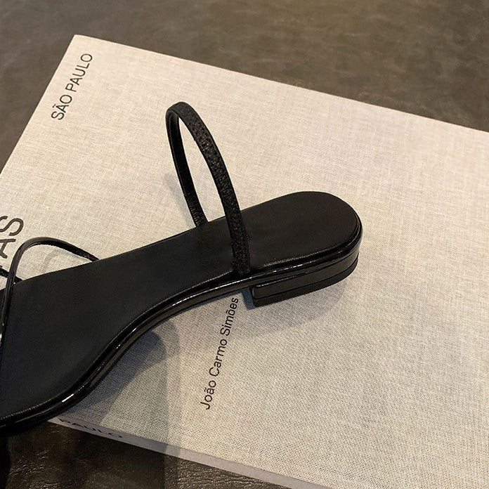 【シューズ】夏 エレガント 細ストラップ サンダル 【JZシリーズ】