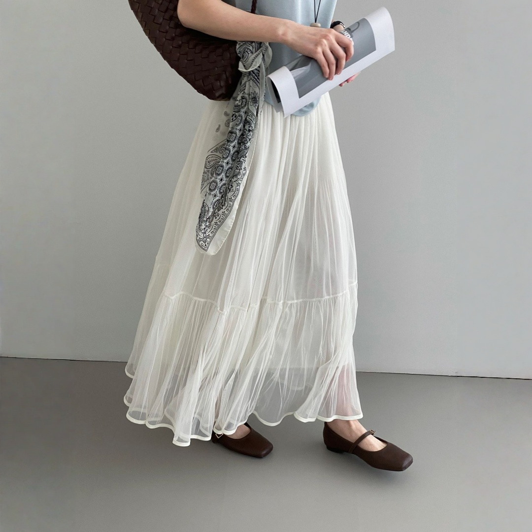 【ボトムス】ふんわり やわらかい フェアリー風スカート 【JZシリーズ】