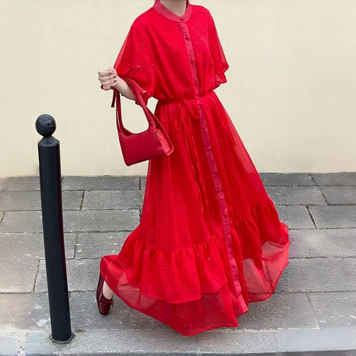 全10色【ワンピース】高品質&体型カバー◎ ゆったりシルエット 半袖ワンピース 大きいサイズ レディース