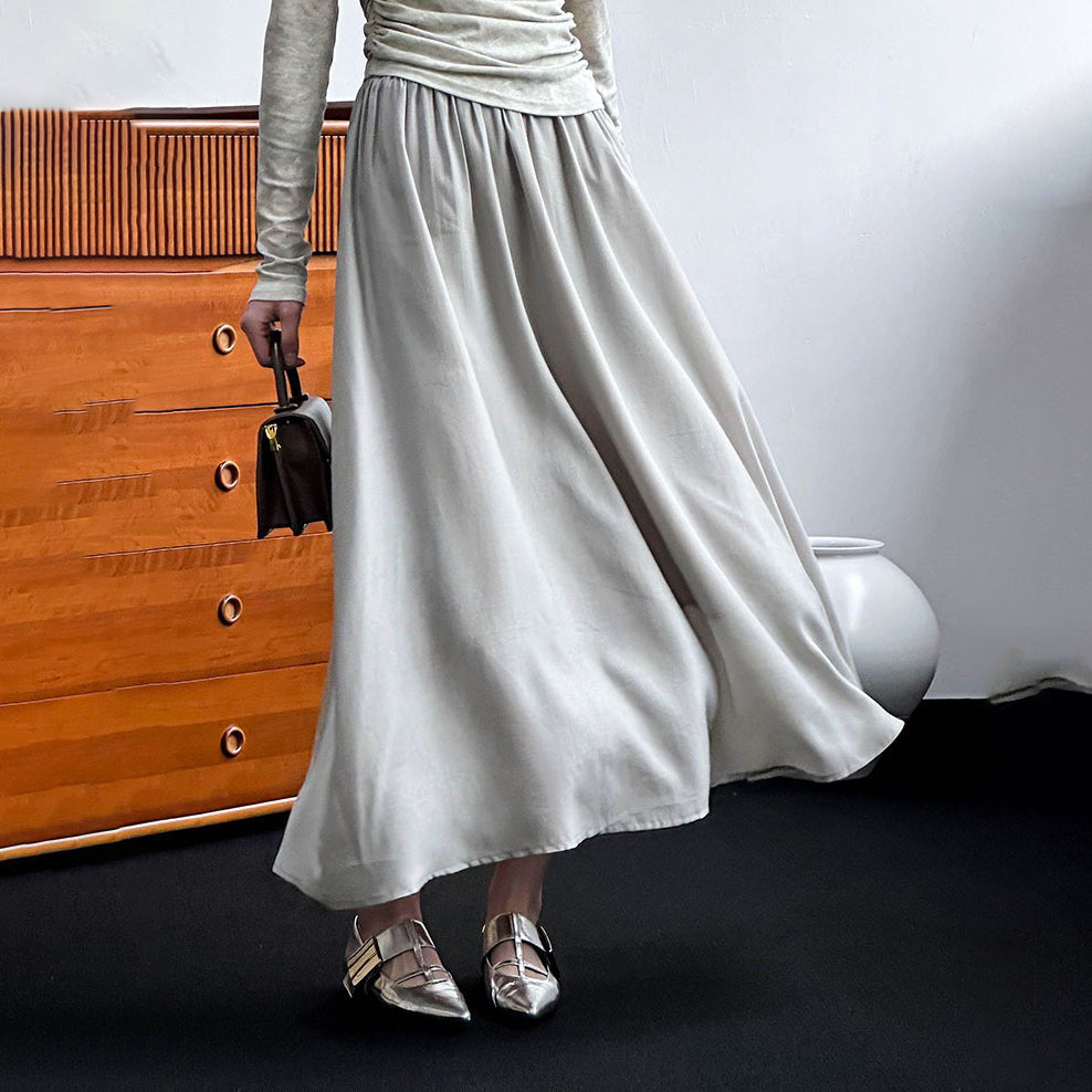 【下裝】氣質套裝 單肩春秋冬上衣+高腰裙 上下裝套裝【JZ系列】