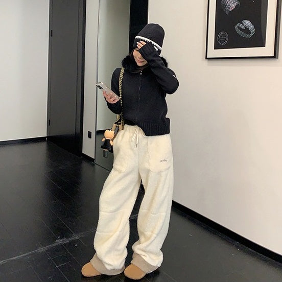 【ボトムス】アメリカン 厚手 ボア 春 秋 冬 中綿パンツ 【FCシリーズ】