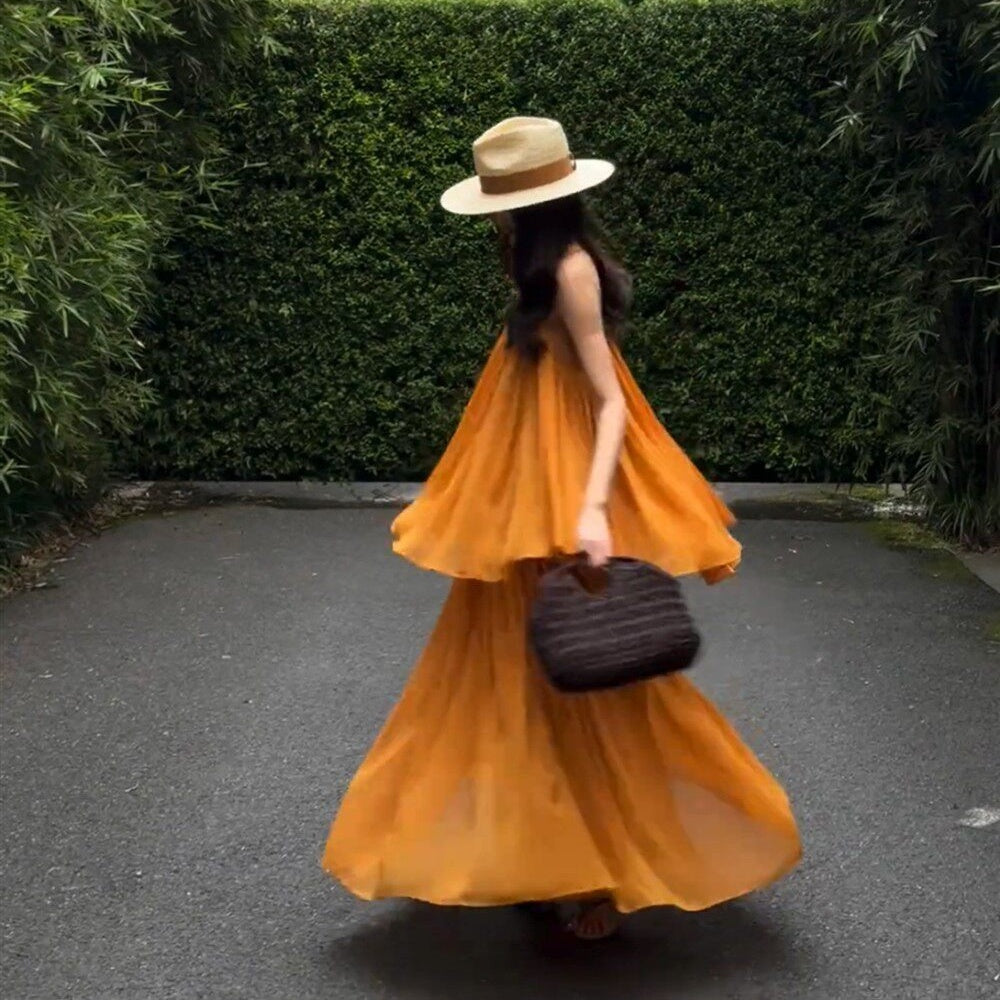 【セットアップ】ムード感 タンクトップ +スカート リゾートスタイル 2点上下セット 【JZシリーズ】