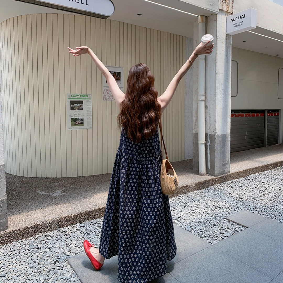 【ワンピース】体型カバー 着痩せ 上品 ロングワンピース 【SHシリーズ】