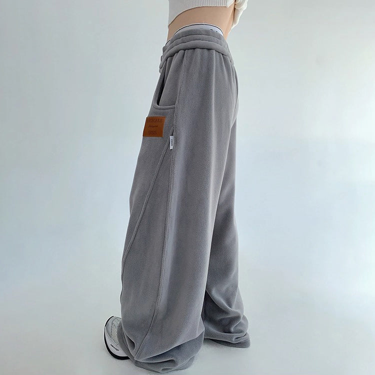 【セットアップ】【単品注文】ゆるめシンプル 裏起毛フードジャケット&パンツセット レディース【FCシリーズ】