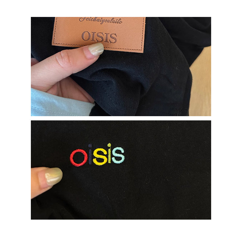 【トップス】【7~15日内発送】上品シルエット高級感 夏新作 ミニマルデザイン 英字刺繍 綿100% 半袖Tシャツ【FCシリーズ】