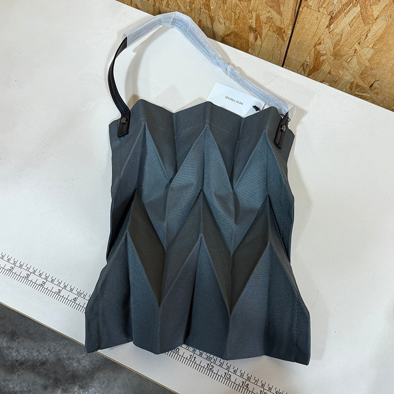 3/20~3/22☀️60%OFF【バッグ】特別デザイン ギャザー飾り ハンドバッグ