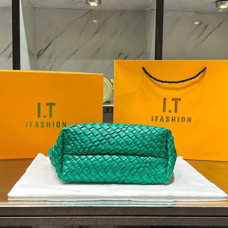 【バッグ】気質よい 無地 カゴバッグ ハンドバック