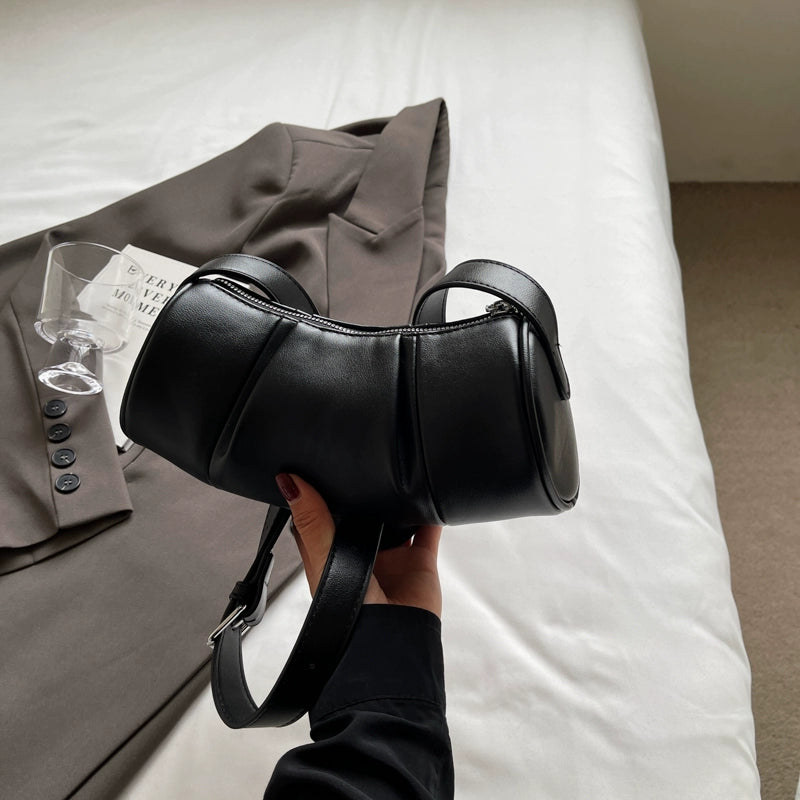 4色展開【バッグ】今季トレンドのヴィンテージブラウン ショルダーバッグ 2025新作 斜め掛け&バゲット型