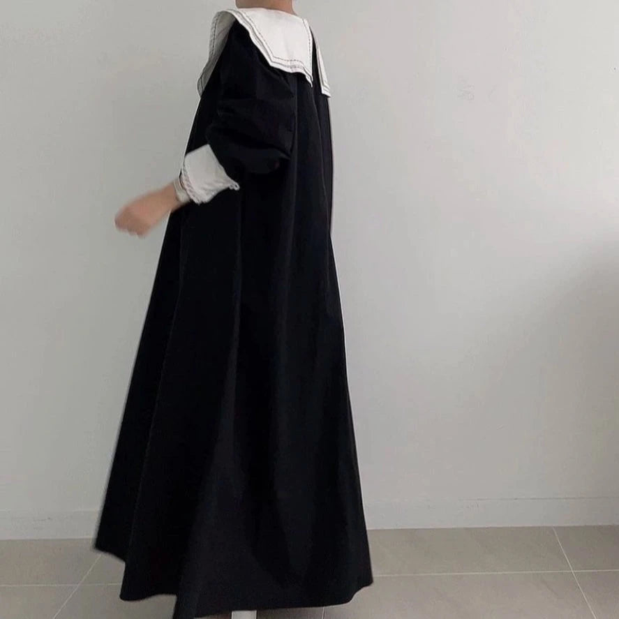 【ワンピース】春秋 日系 chic 若見え 着痩せ 合わせやすい 長袖ワンピース