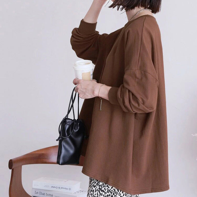 【トップス】全11色 ストライプ柄 春秋 ゆったり オーバーサイズ 秋冬 Tシャツ