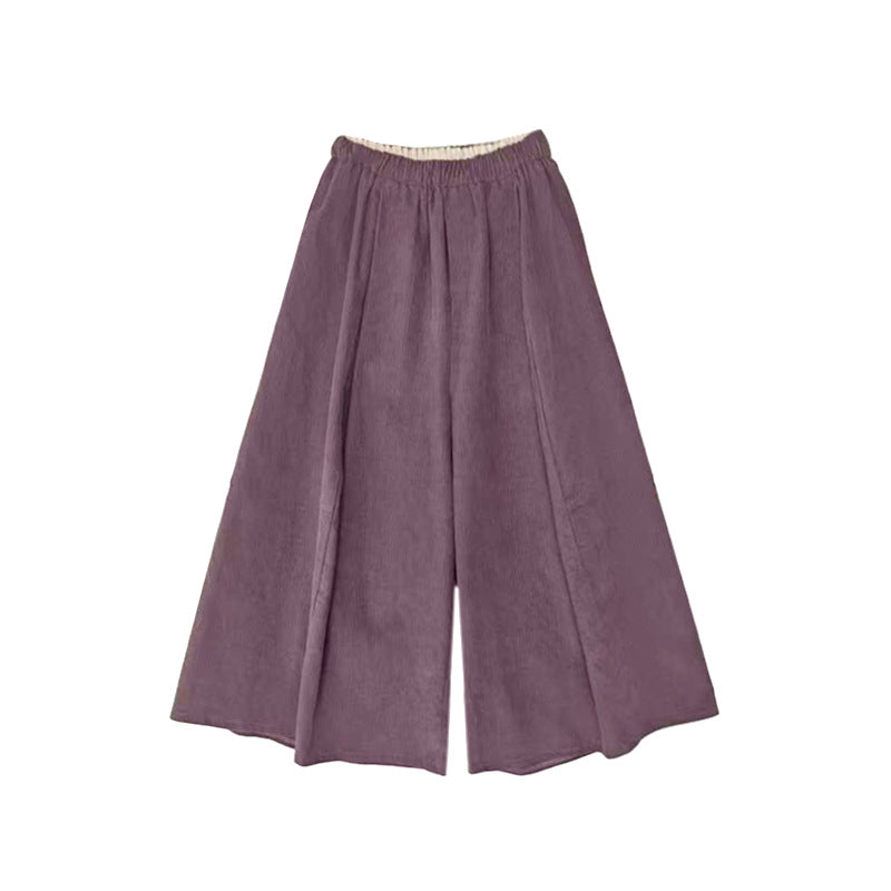 【ボトムス】コーデュロイ 細見え 春 秋 冬 ワイドパンツ 【JZシリーズ】