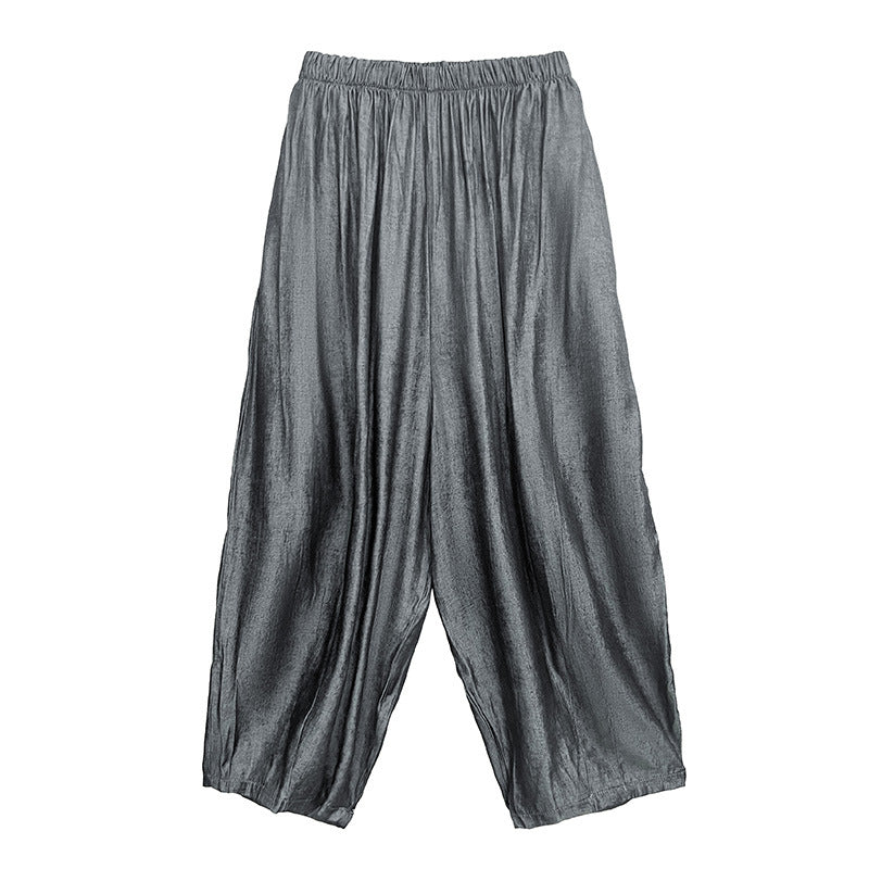 【セットアップ】【単品注文】夏 ゆったり ティアードワンピース + サルエルパンツ 2点上下セット【AHシリーズ】