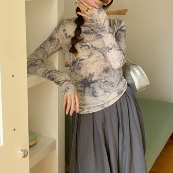 【トップス】プリント夏 日焼け止め Tシャツ