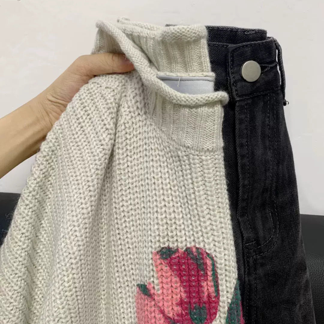 【60%OFF⭐️早い者勝ち】【トップス】ファッション スウィート 合わせやすい ゆったり ニットセーター