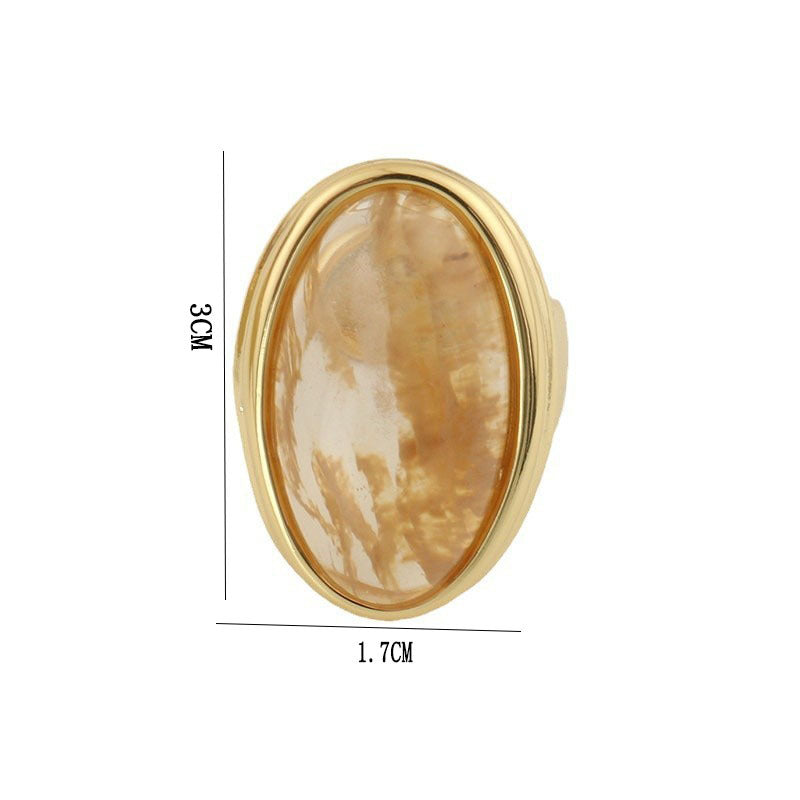 【グッズ】ヴィンテージ ニッチデザイン クラッシュクリスタル ミニマル リング