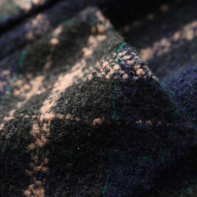 【アウター】秋冬 レトロ チェック柄 厚手 スーツジャケット