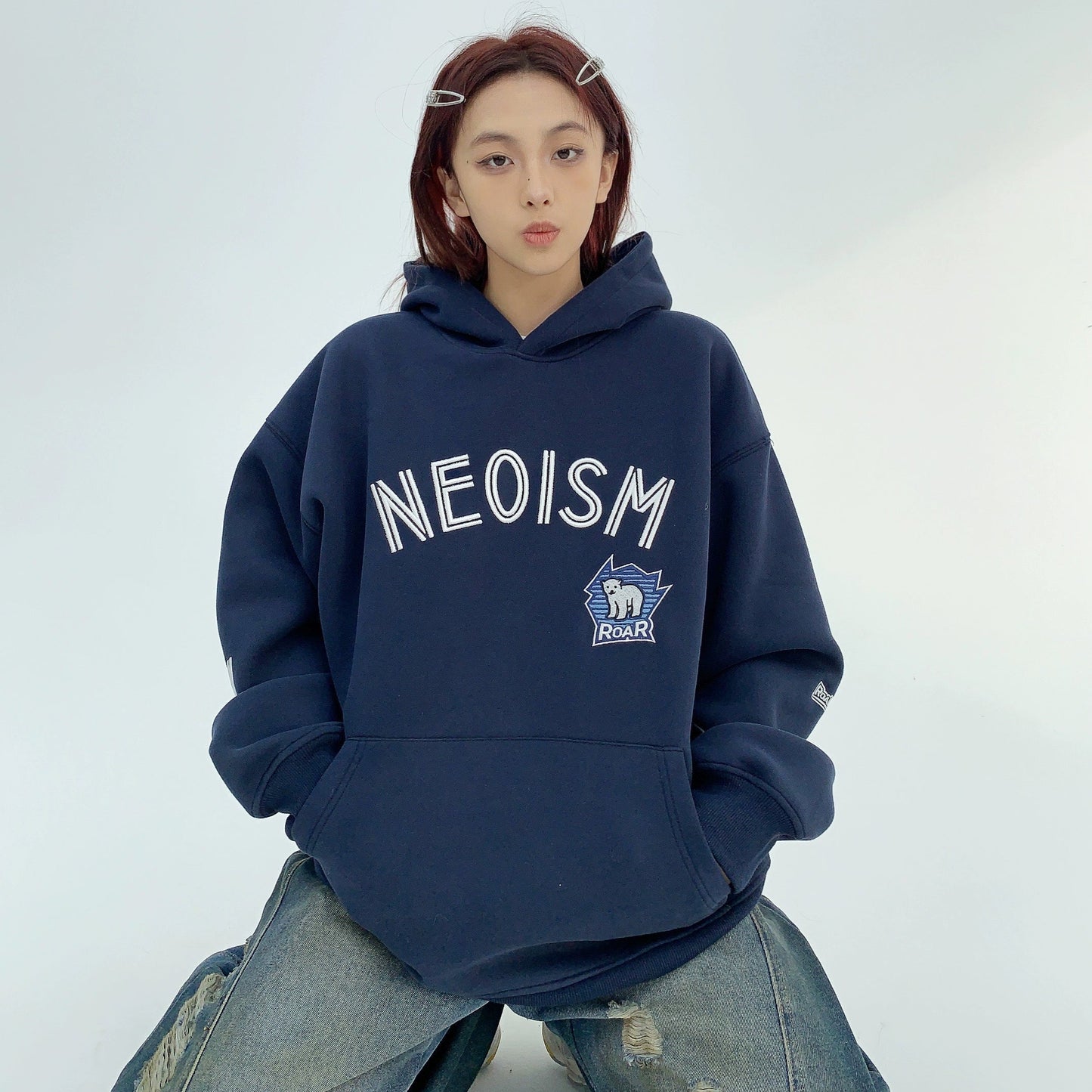 【トップス】秋冬 アメリカンスタイル oversize アルファベット 刺繍 パーカー【FCシリーズ】