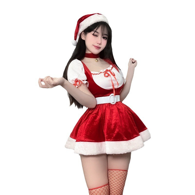 【クリスマス】COS 新作 クリスマスコスチューム 可愛い セクシー パフォーマンス用 ワンピース