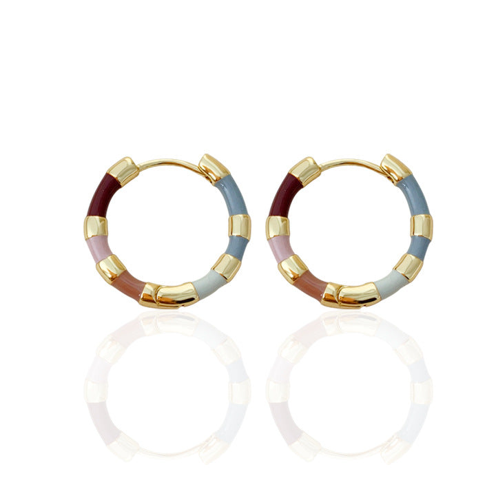 【🎁 B2G1|先行スタート!】【グッズ】カラフル エナメル ファッション 通勤 ピアス