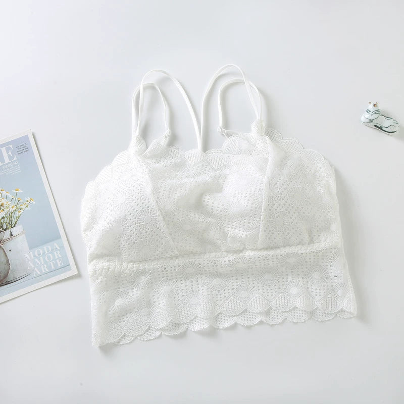 【トップス】 夏 レース 無地 透かし彫り キャミソール