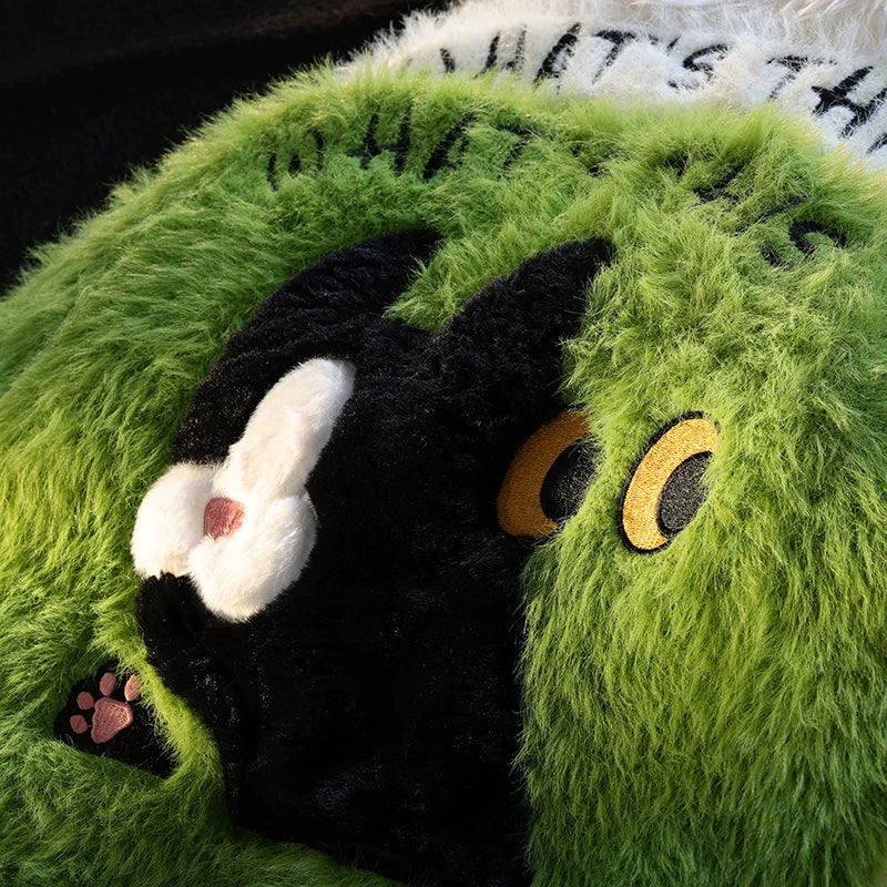 【67%OFF⭐️早い者勝ち】【トップス】カップル向け モヘア 厚手 ドーパミン ニット セーター【FCシリーズ】