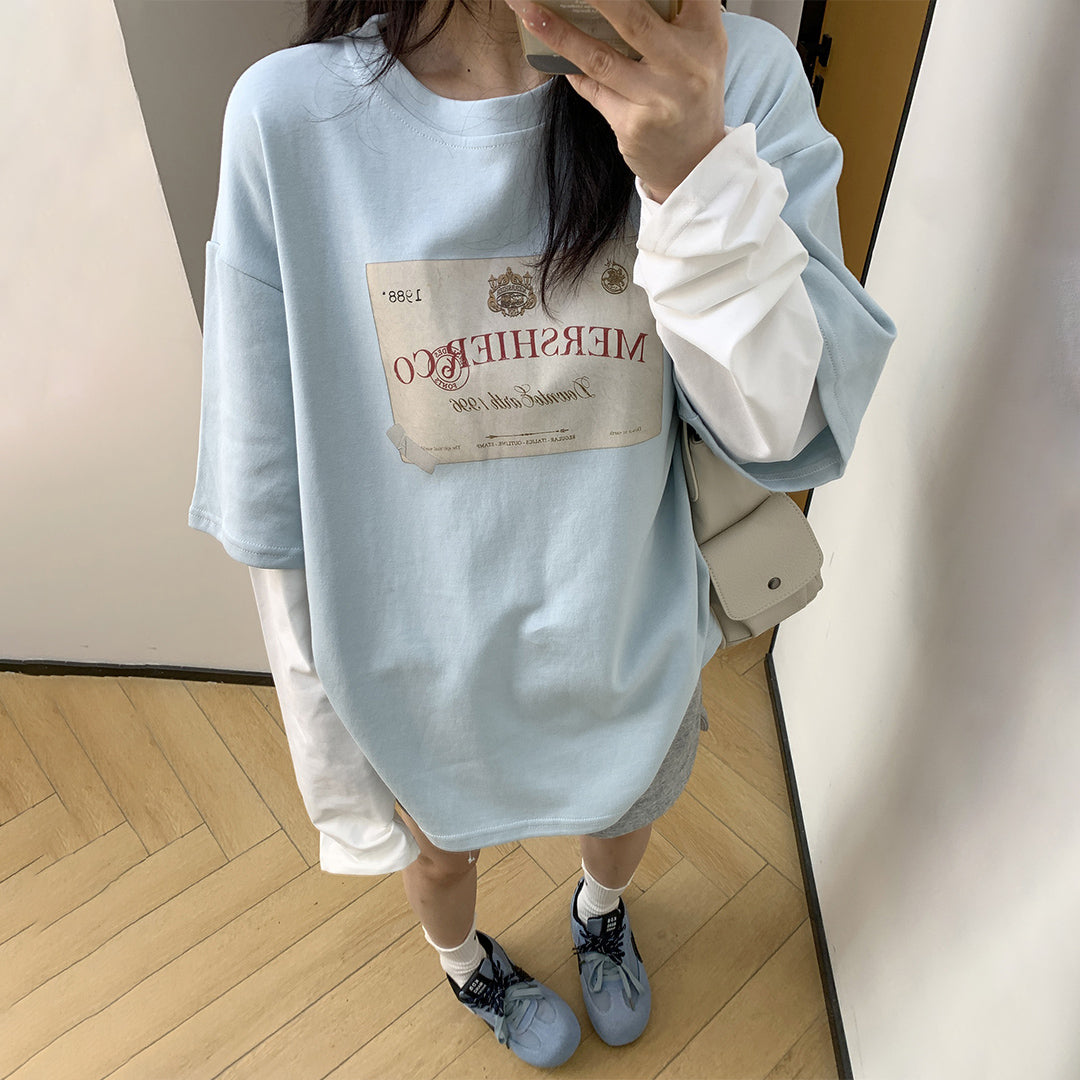 【トップス】春 夏 秋 冬 スウィート 合わせやすい 着痩せ Tシャツ【FCシリーズ】