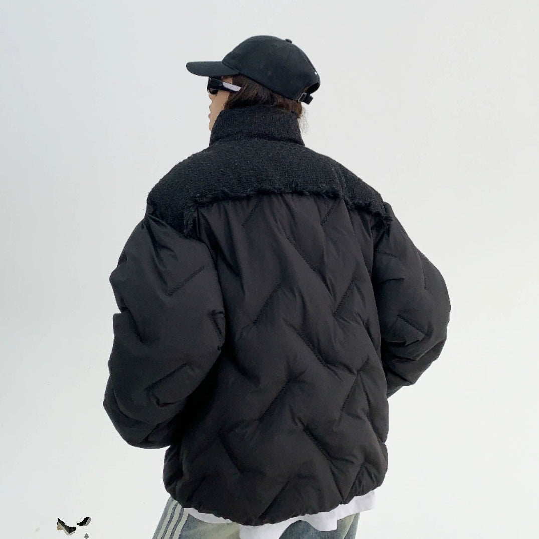 【アウター】春 秋 冬 高級感 シャネル風 レトロ カップル用 厚手 刺繍 綿入れコート【FCシリーズ】