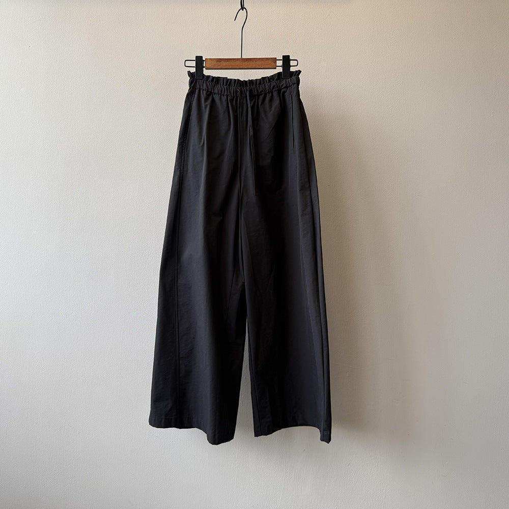 【ボトムス】アメリカン ワイドレッグ レディース 秋 ヴィンテージシルエット ドレープ感 ウエストゴム バルーンパンツ【JZシリーズ】