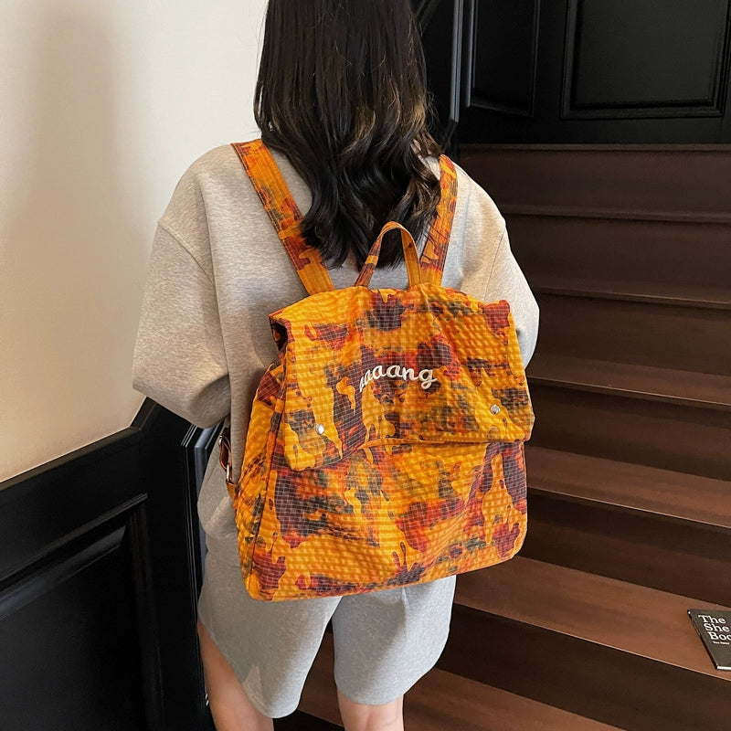 【バッグ】🌟タイダイ染め&小さめデザイン💫大容量ナイロンリュック レディース 旅行・通学 新作 ショルダーバッグ バックパック