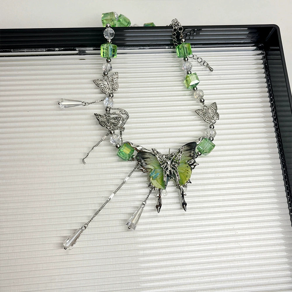 【🎁 B2G1|先行スタート!】【グッズ】蝶モチーフ ネックレス レディース クール感 鎖骨ネックレス 精緻 チョーカー