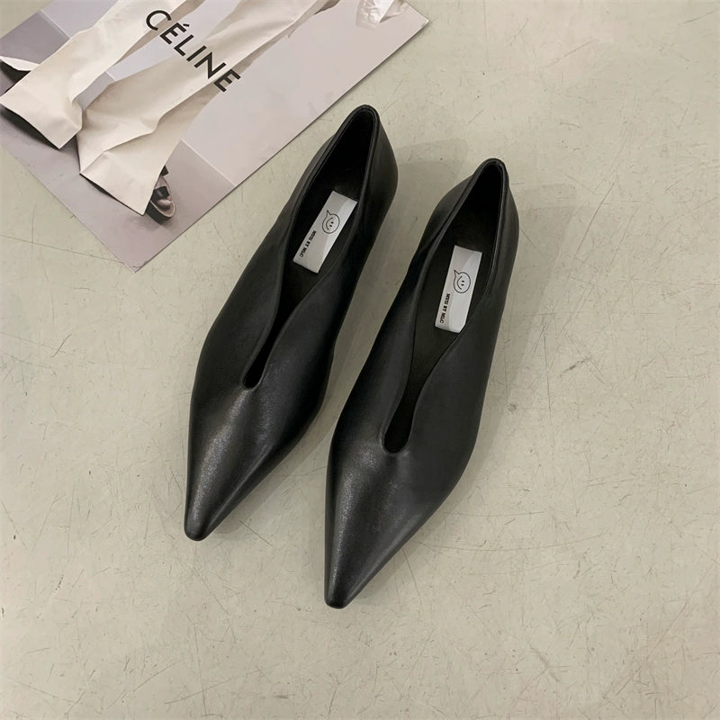 【シューズ】夏春秋 レトロ エレガント パンプス