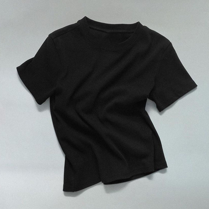 【トップス】日系 夏 シンプル スリム Tシャツ